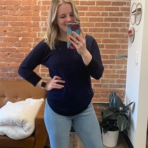 🖤 Black & Blue Zig Zag Sweater